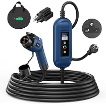 Amazon.co.jp: Qkcabo 3KW EV充電ケーブル 電気自動車用 SAE J1772規格